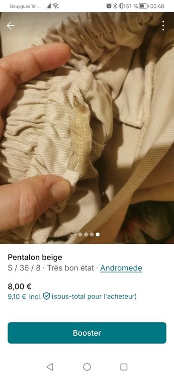 Pentalon beige
