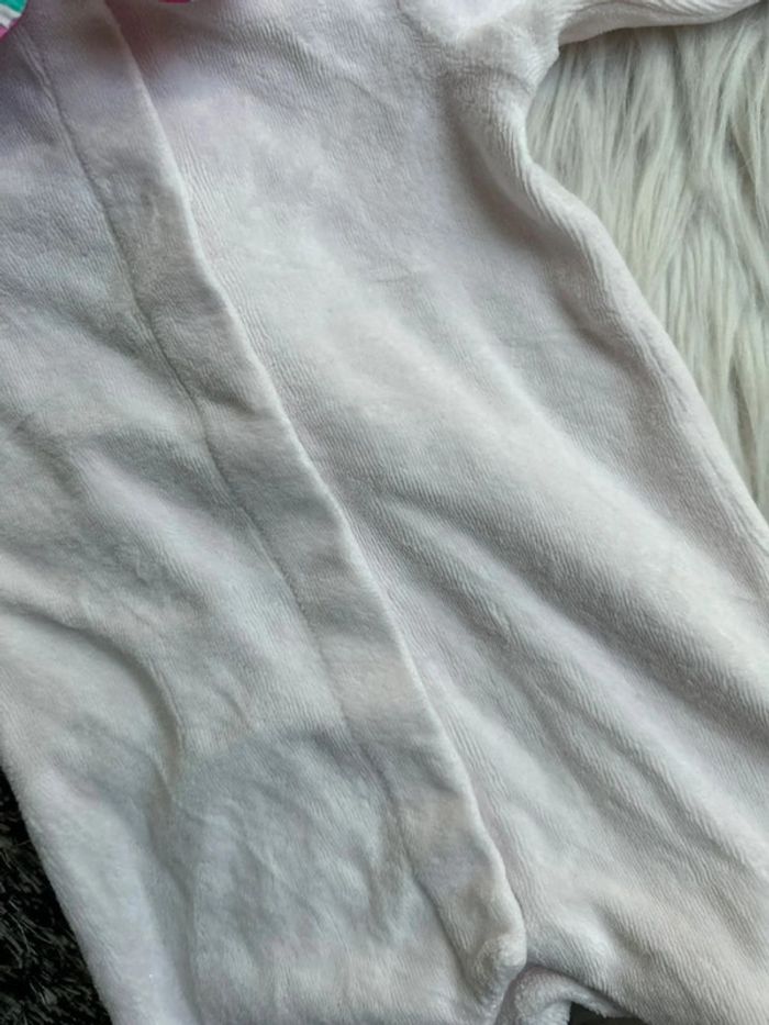 Pyjama Jacadi 3 mois - Velours rose avec col Liberty Betsy - photo numéro 3