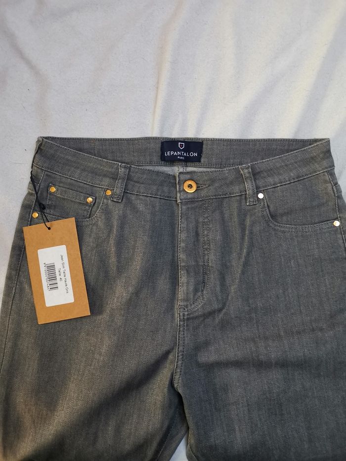 Jean LePantalon gris T40 neuf - photo numéro 3