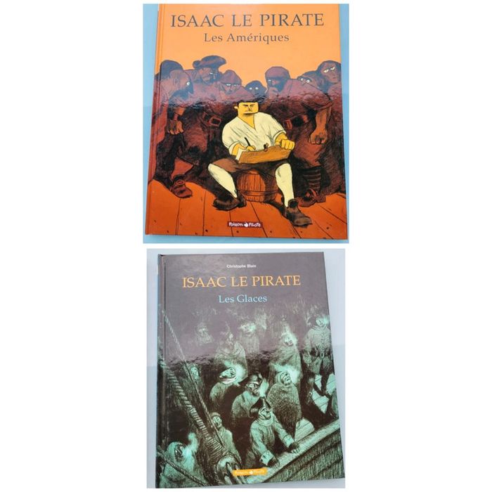 Lot de 2 BD Isaac le pirate, T1 Les Amériques et T2 Les Glaces
