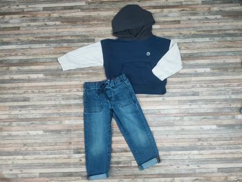 Ensemble Petit Bateau Okaïdi garçon 5 ans casual 