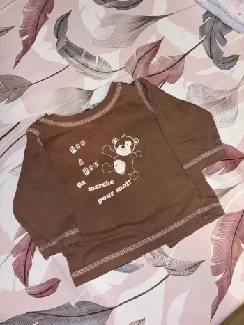 tee shirt marron 