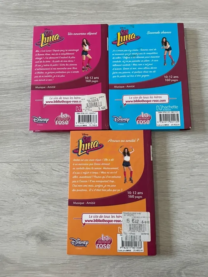 Livre tome 1 2 3 Soy luna la bibliothèque rose - photo numéro 2