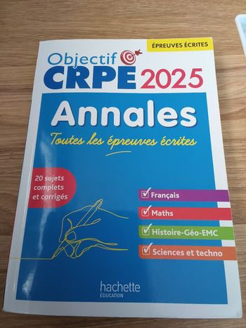 Objectif CRPE : annales admissibilité 