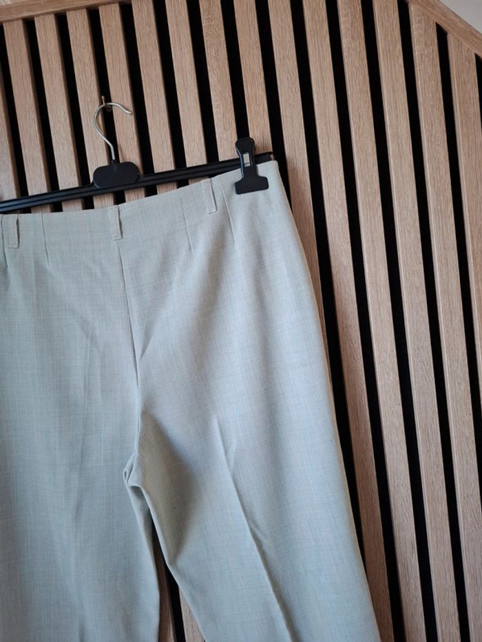 Pantalon beige coton lin Pantashop T 44 - photo numéro 12