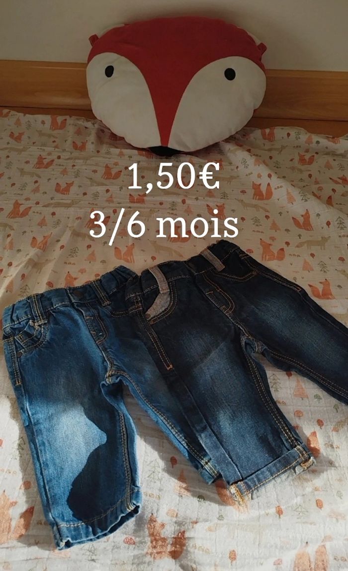 Lots de jeans 3/6 mois