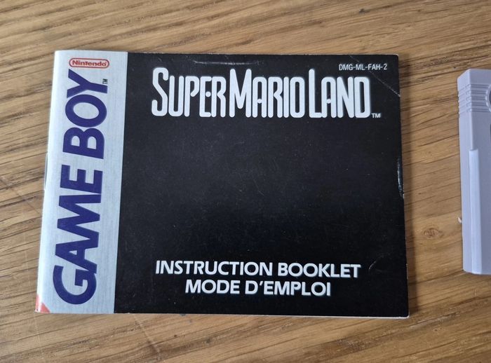 Jeu Super Mario Land - Nintendo Gameboy - Cartouche + Notice - Pal FAH - photo numéro 2