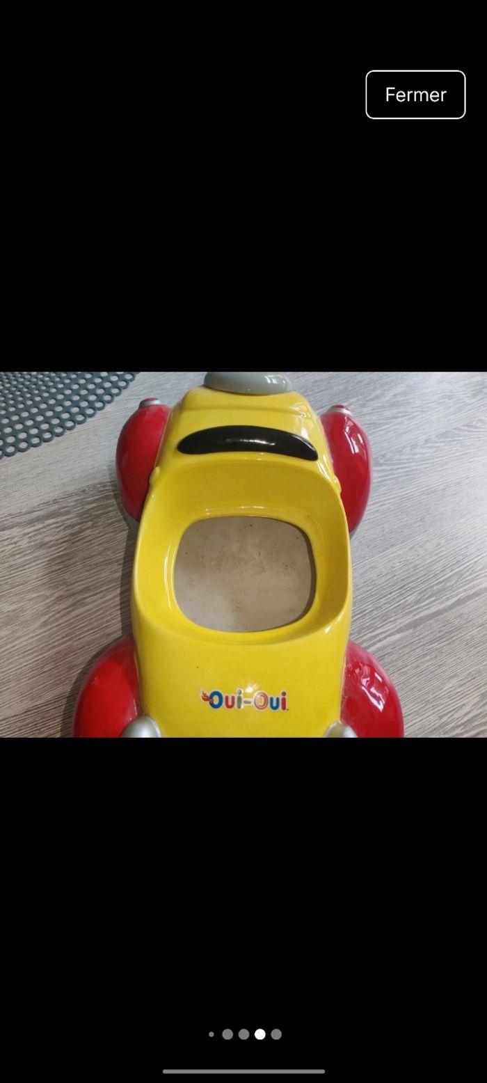 Voiture Oui-Oui en porcelaine de collection - photo numéro 5