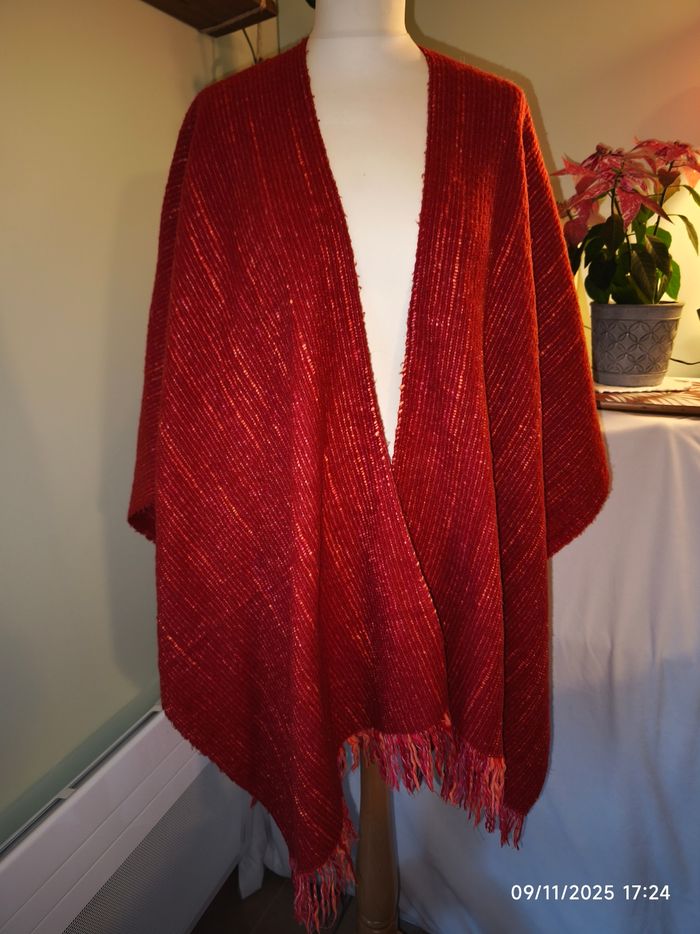 Châle en maille laine 📏 Taille unique