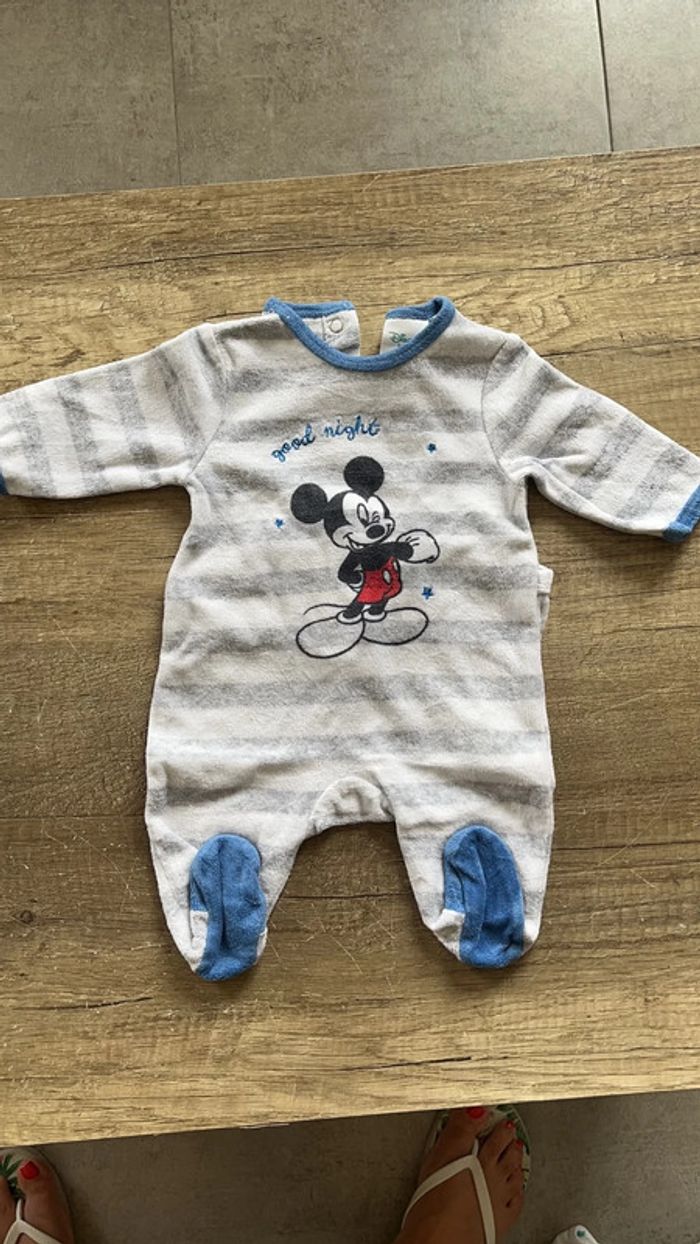 Pyjama disney Mickey 1 mois