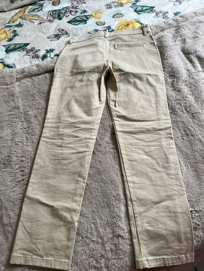 Pantalon chino beige 10/11 ans - photo numéro 7