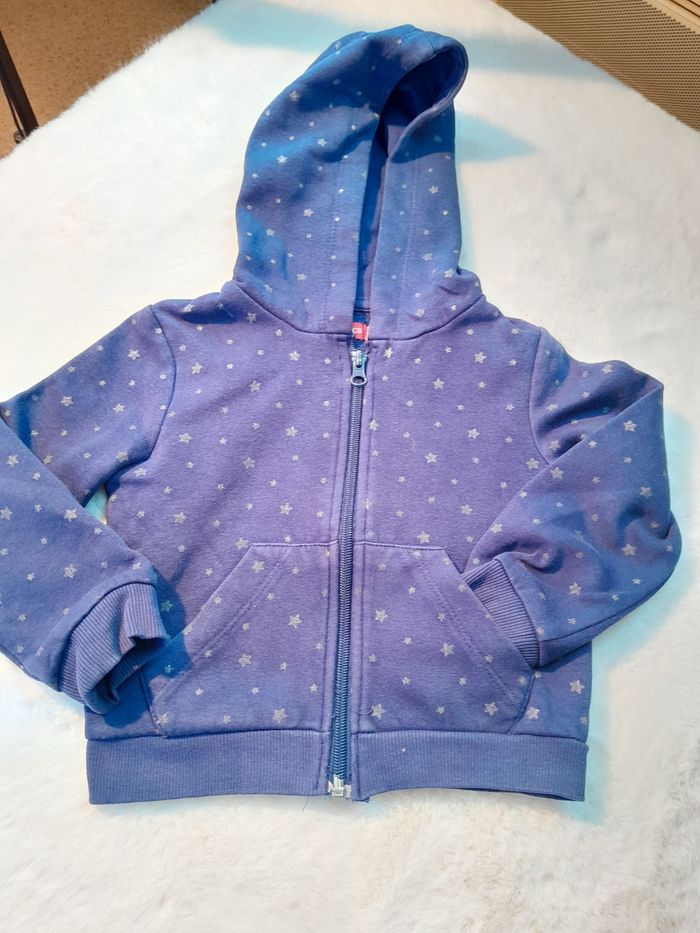 Gilet Zippé Molletonné à Étoiles FissAA Basics (4 ans)
