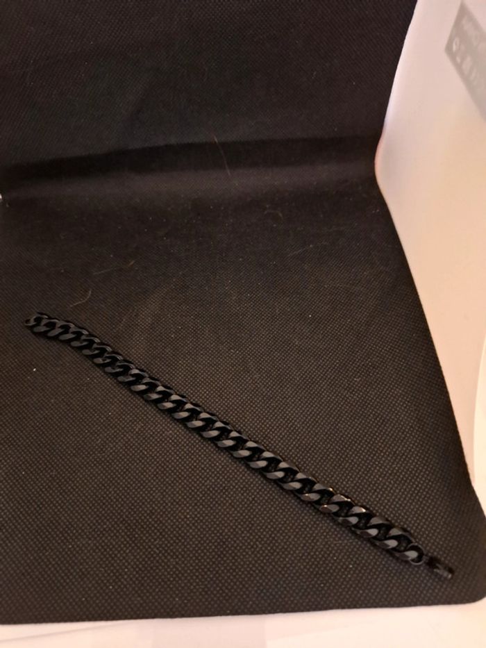 Bracelet acier inoxydable neuf avec etiquette souple . Pour hommes . - photo numéro 3