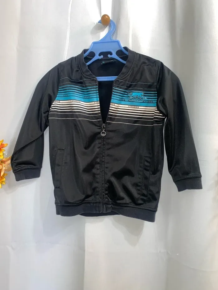 Veste noire et bleue Airness 5 ans - n89m