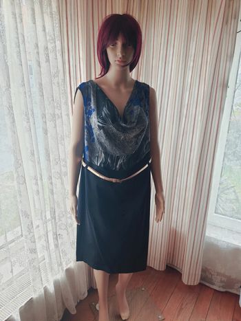 Jolie Robe D'Auvry fr 50 be 48 avec ceinture