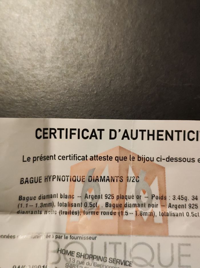 Bague diamants noirs - photo numéro 7