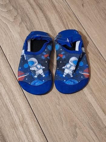 Chausson chaussure mixte garçon fille plage gymnase piscine astronaute bleu