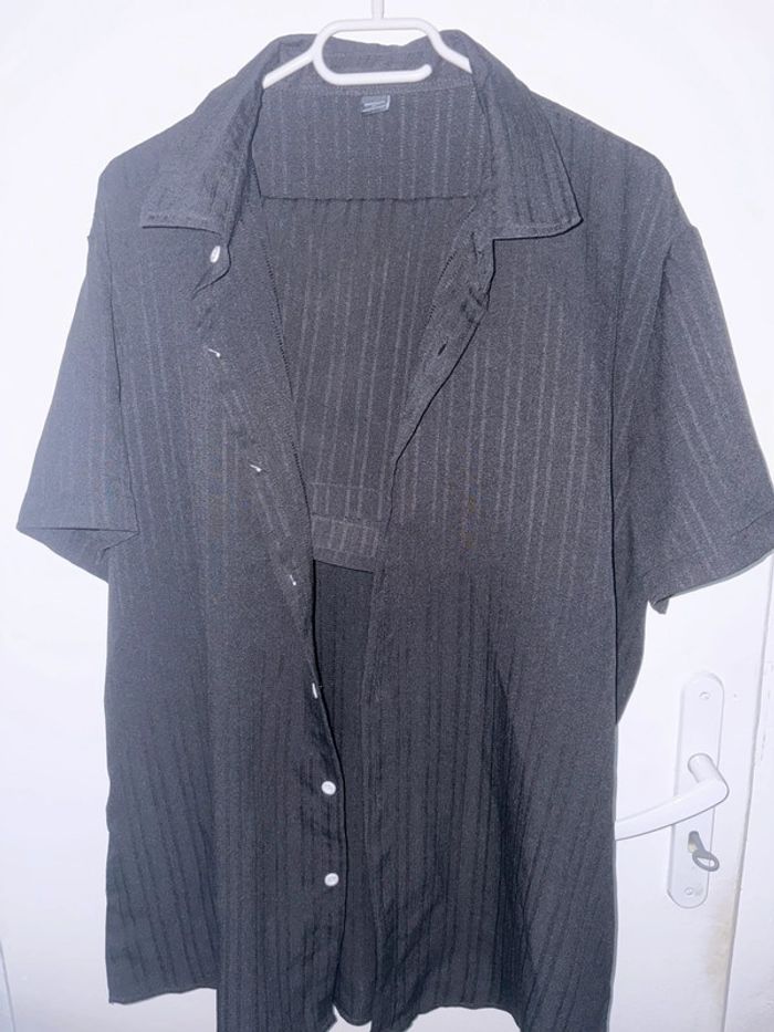 Ensemble short et chemise noir léger XL