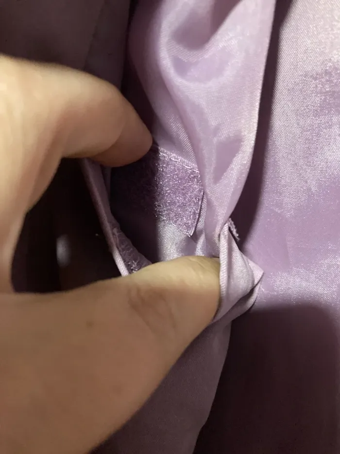 Manteau lilas Anne Weyburn – Taille 42/44 – Demi-saison avec capuche amovible - photo numéro 8