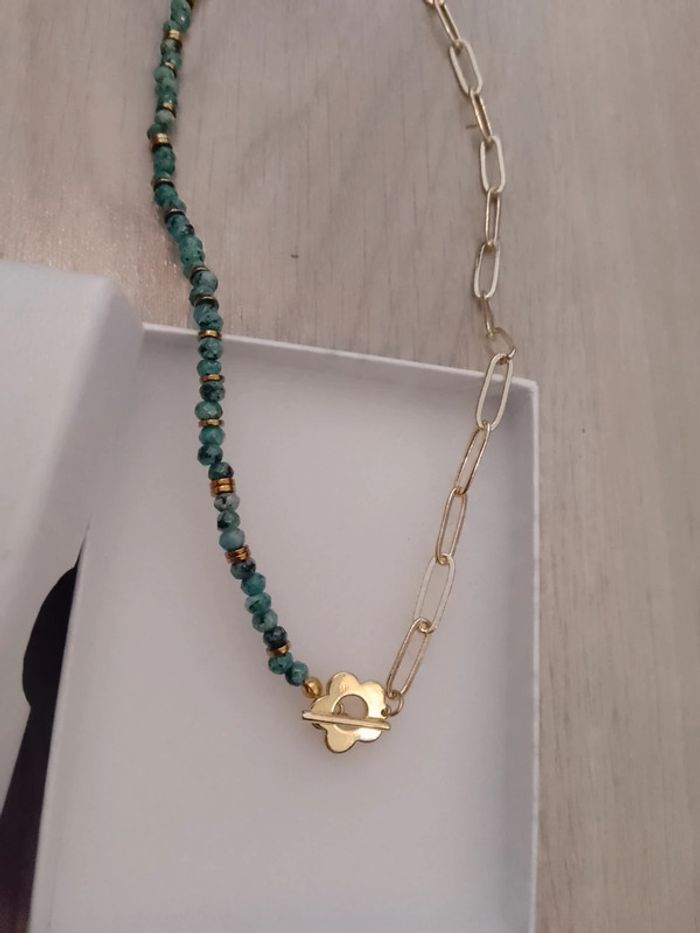 Collier pierres de turquoise africaine - photo numéro 3