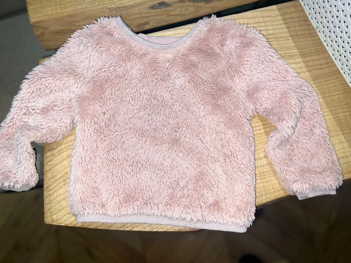 Pull fourrure 4 ans kiabi rose fille hiver pilou