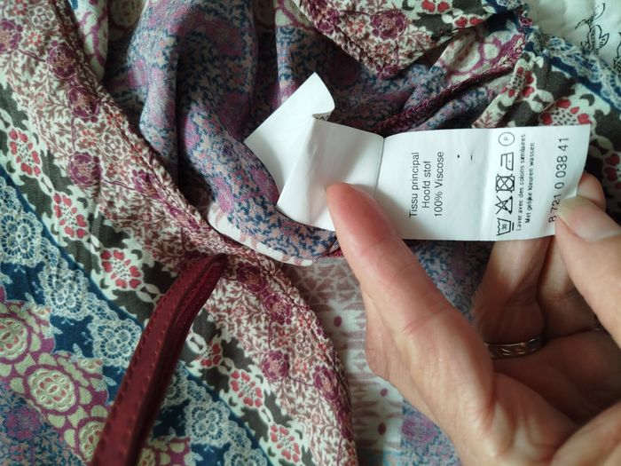 Petite blouse manches courtes à motif ethnique de - photo numéro 5