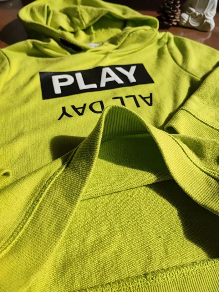 Sweat léger vert fluo 3 ans - photo numéro 4