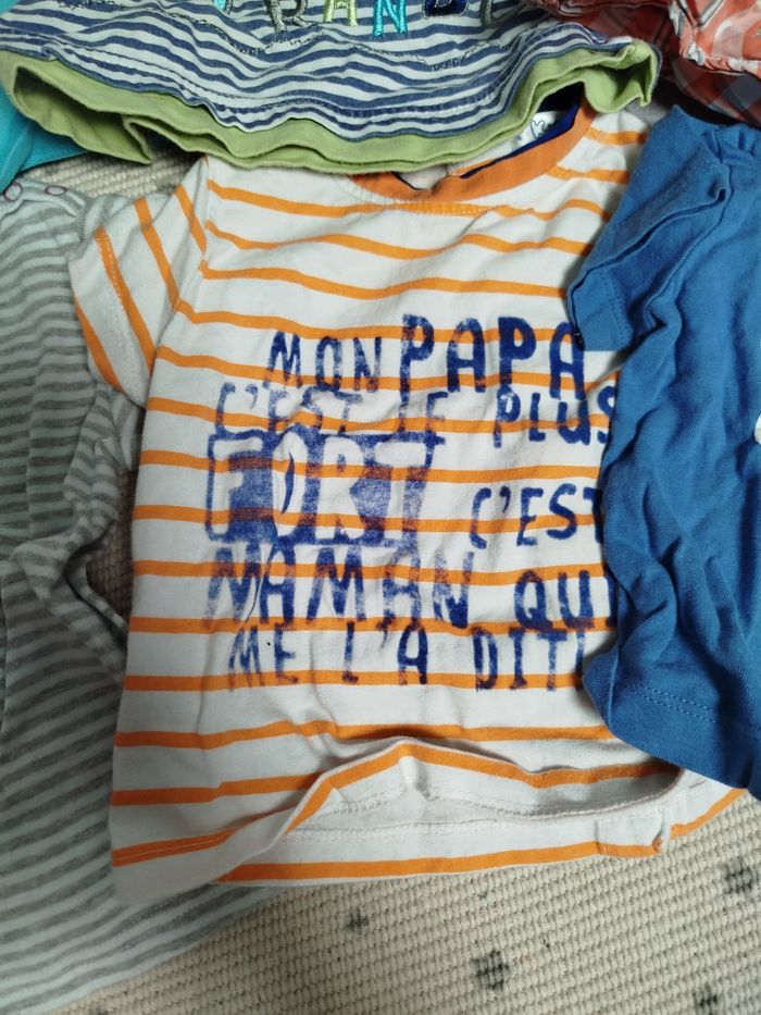 Lot de Tshirt manche courte garçon taille 6 mois - photo numéro 4