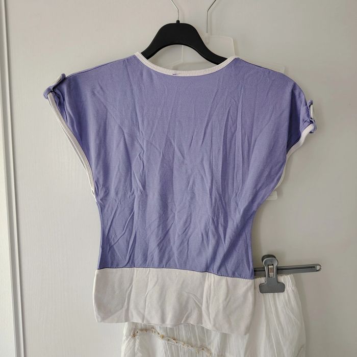 Ensemble lilas + jupe blanche 8 ans - photo numéro 3