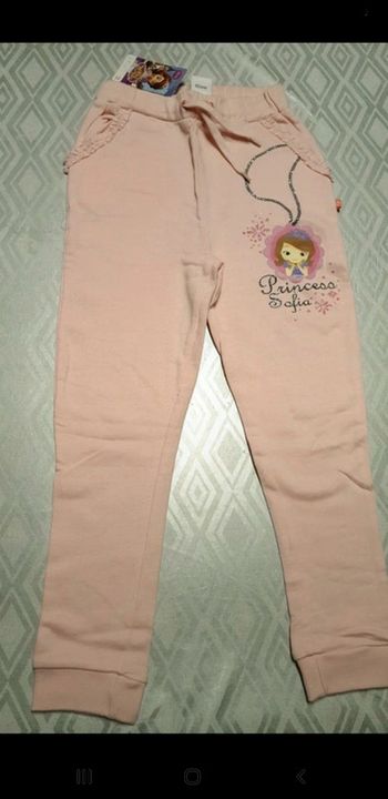 Pantalon princesse Sofia rose 7-8 ans neuf