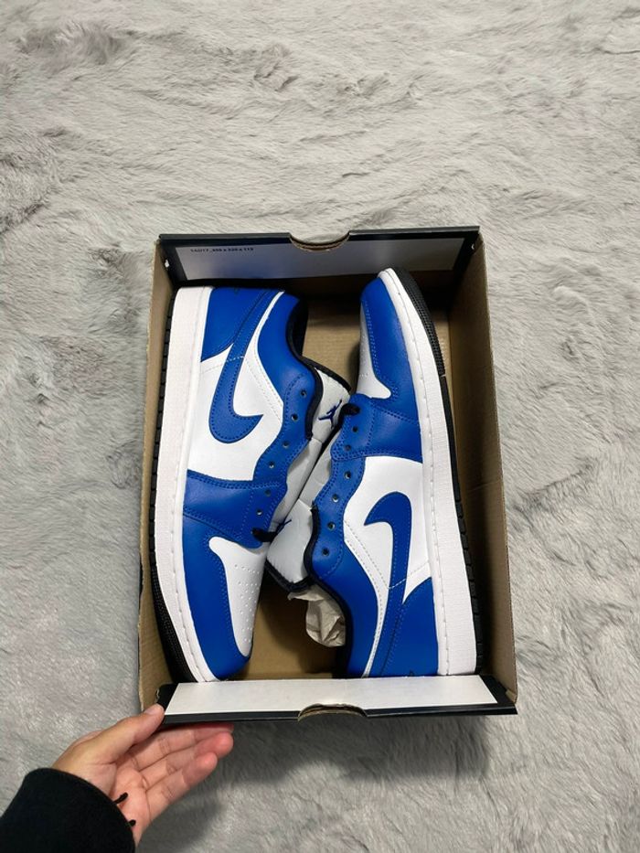Basket Nike Air Jordan 1 low bleu - Taille 44 - photo numéro 8