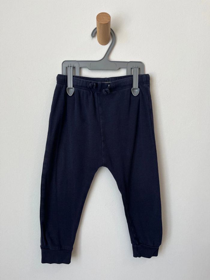 Pantalon bleu marine confortable et léger - H&M 80cm - photo numéro 2