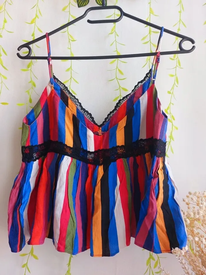 Débardeur Zara – XS – Multicolore – État : Excellent