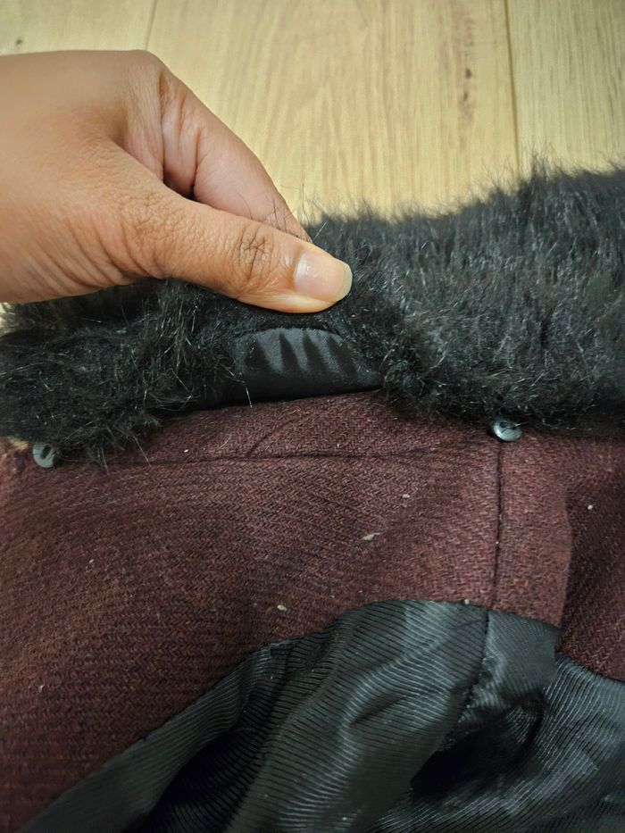 Manteau burgandy naf naf - photo numéro 4