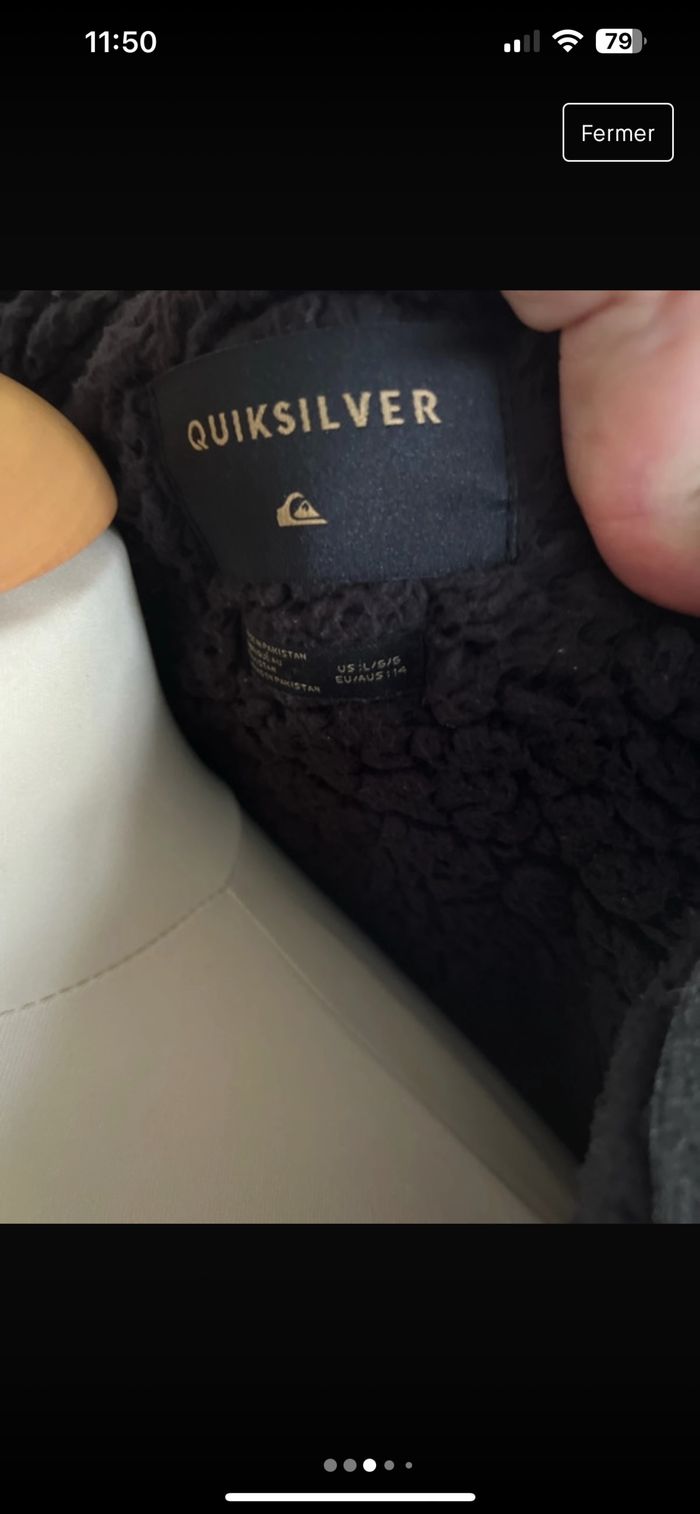 Gilet polaire quiksilver - photo numéro 4