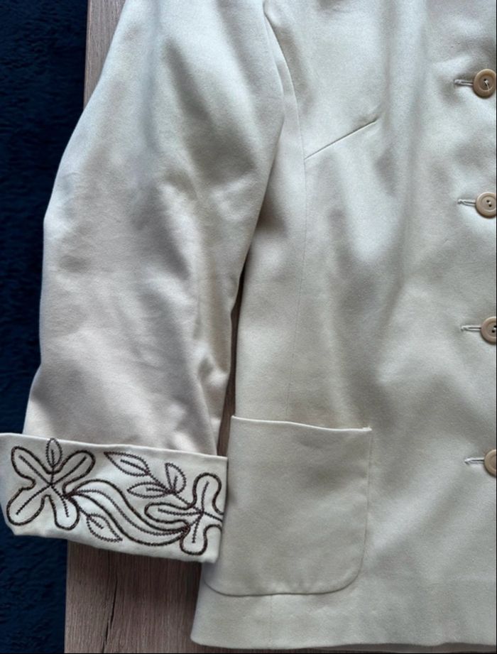 Veste blazer femme taille 38 beige sable Caroll - photo numéro 2