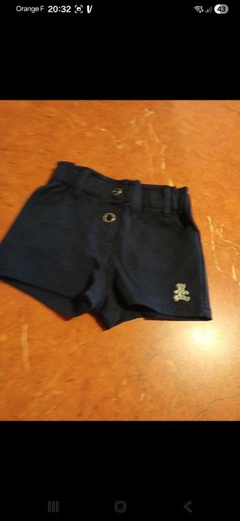 Short bébé taille 18 mois