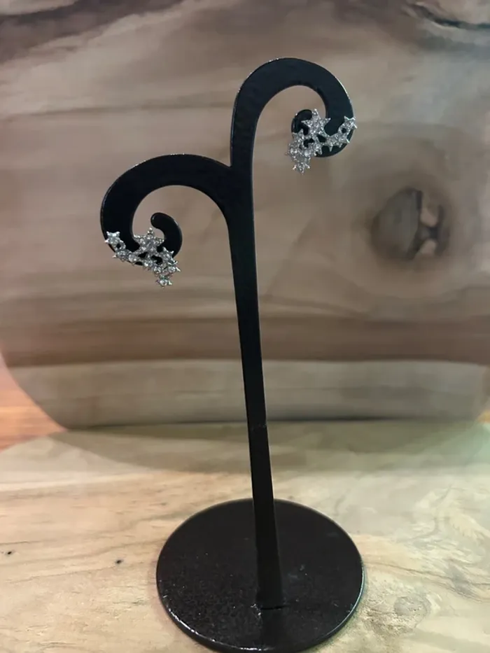 Boucles d’oreilles clou étoiles