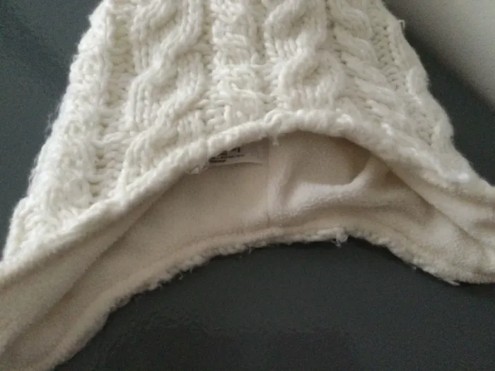 Bonnet cache oreilles blanc - photo numéro 3