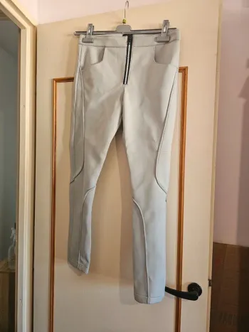 Pantalon gris Neopren Asos, fermeture 38 M