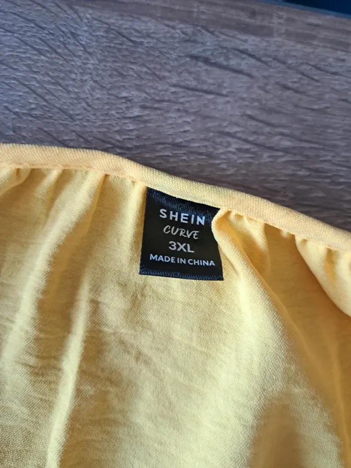 Blouse jaune manches longues Shein 3XL - photo numéro 3