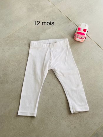 Legging blanc 12 mois kiabi