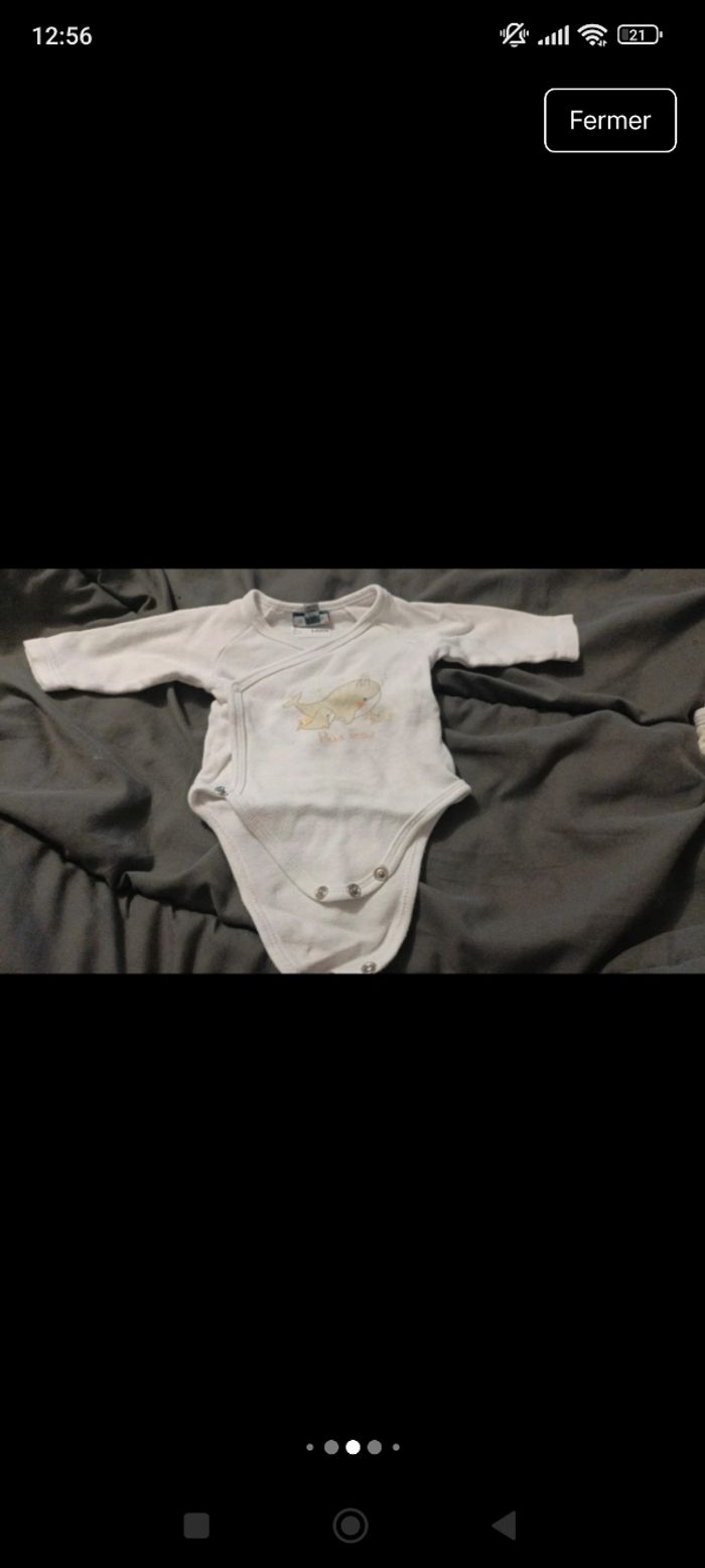 Lot de bodies bébé fille taille 1 mois - photo numéro 4