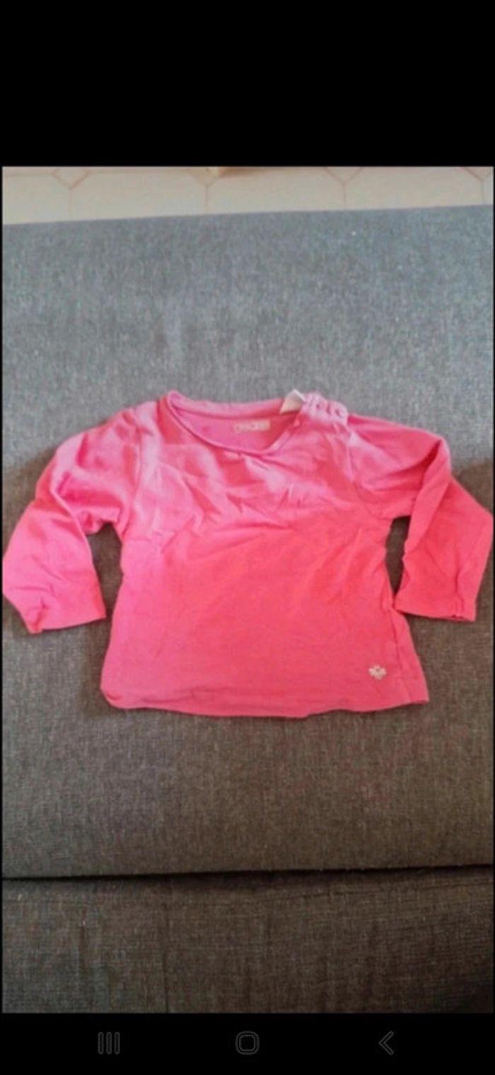 T-shirt Okaïdi 12mois 74cm 👻