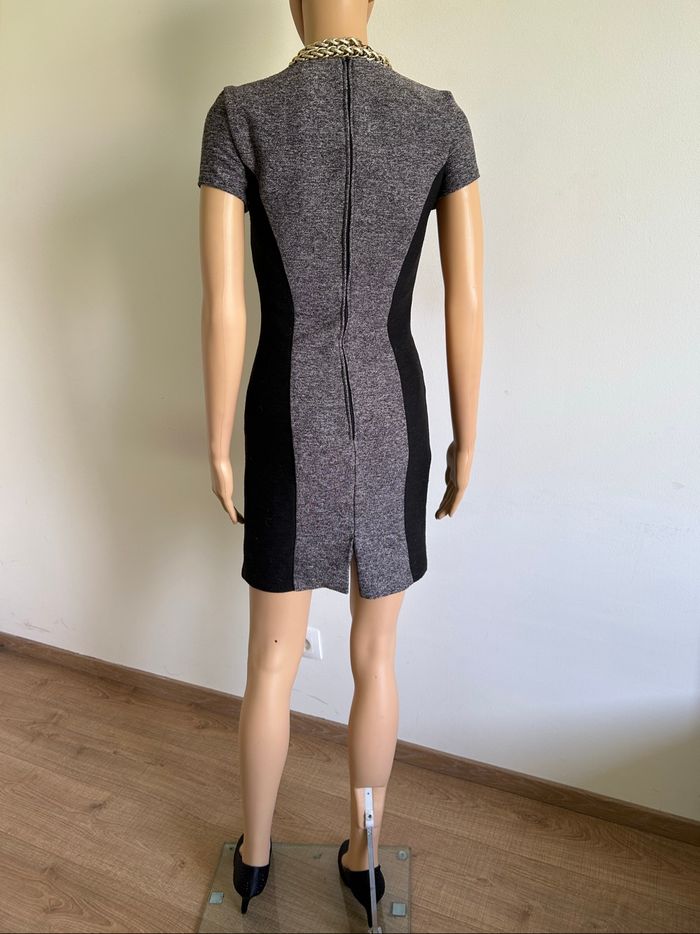 Robe grise et noire neuve à manches courtes Naf Naf taille 34 - photo numéro 6