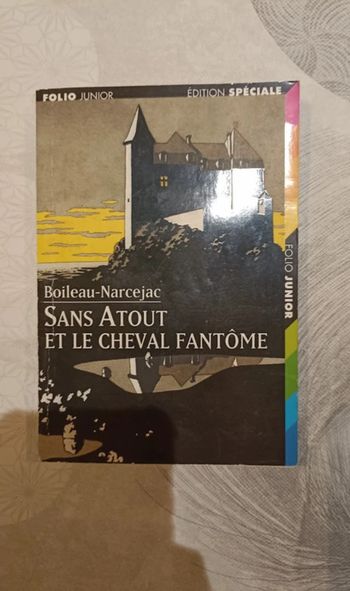 livre Sans Atout et le cheval fantôme Boileau-Narcejac Edition folio junior Bon état