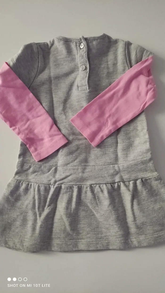 Ensemble robe et legging gris et rose hello Kitty - photo numéro 4