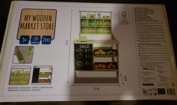 Jeu mon marché en bois