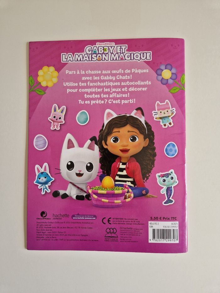 Livre activités Gaby et la maison magique joyeuses paques - photo numéro 4