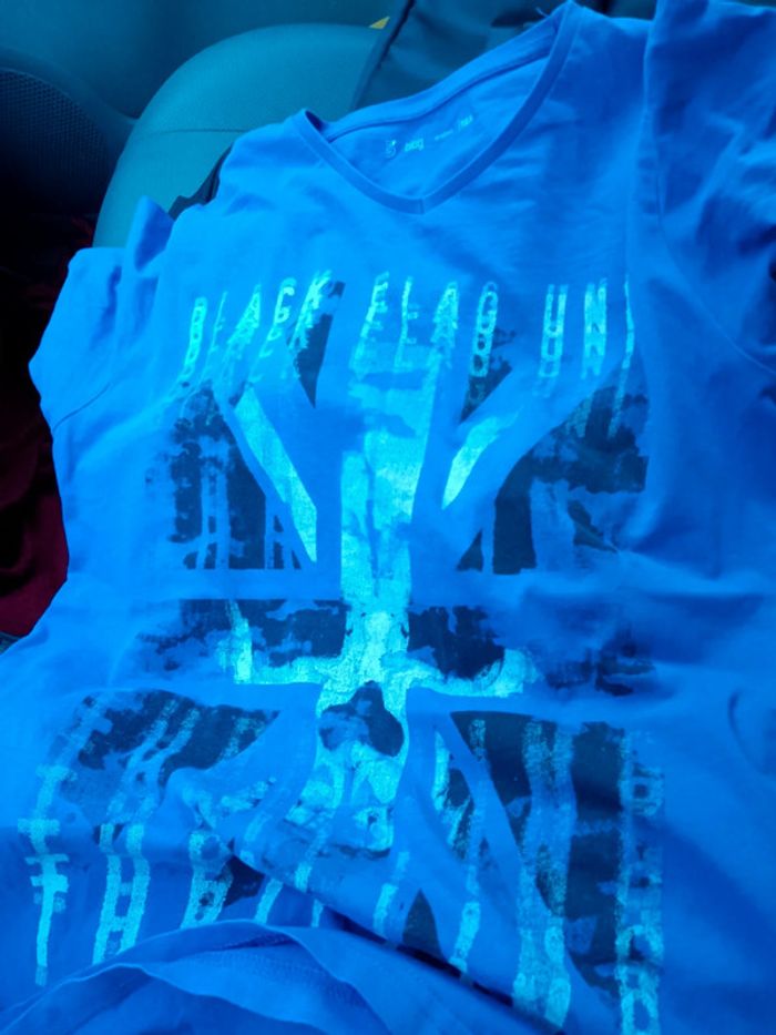 T-shirt bleu roi - photo numéro 3